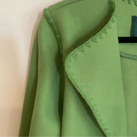 NEW Women’s Draper James Blanket Stitch Green Jacket - Picture 6 of 15